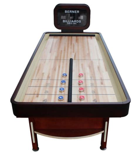 Berner Rebound Limited Shuffleboard Table With Electronic Scoreboard
