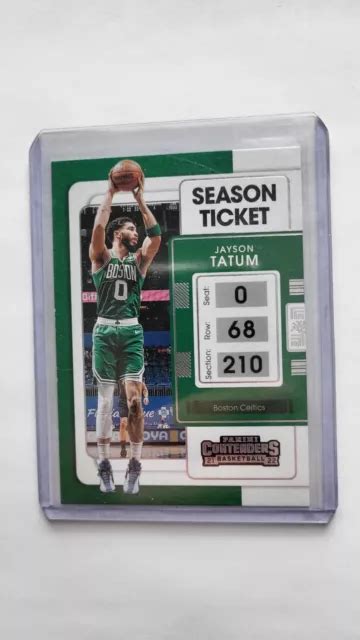 2021 22 Panini Contenders Season Ticket Boston Celtics Jayson Tatum