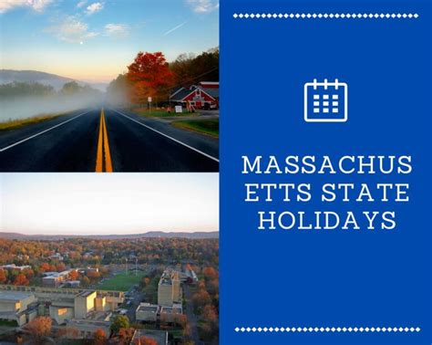 Massachusetts Ma State Holidays Year