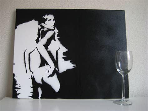 Sexy Babe On Canvas Jx Stencils Flickr