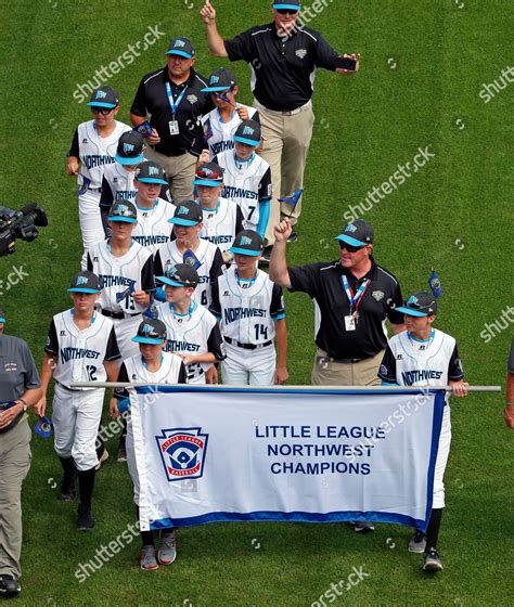 Northwest Region Champion Little League Team Editorial Stock Photo