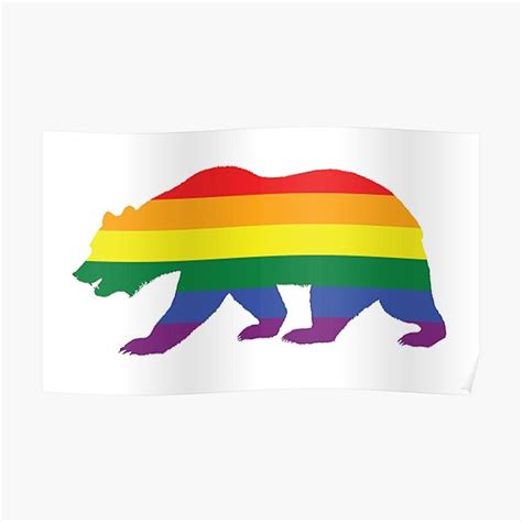 California Lgbt Bear Poster By Radvas Redbubble