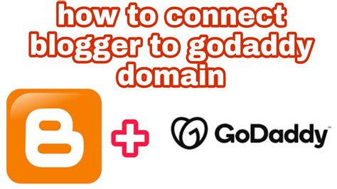 How To Setup Custom Domain On Blogger With Godaddy Domain Link Youtube