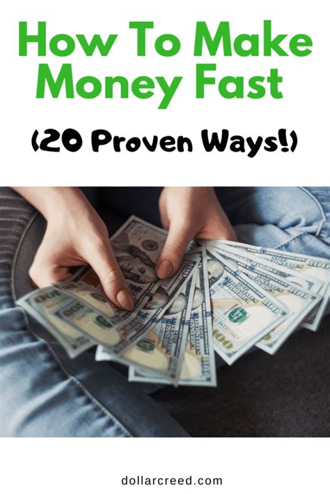 How To Make Money Fast 20 Proven Ways Dollarcreed