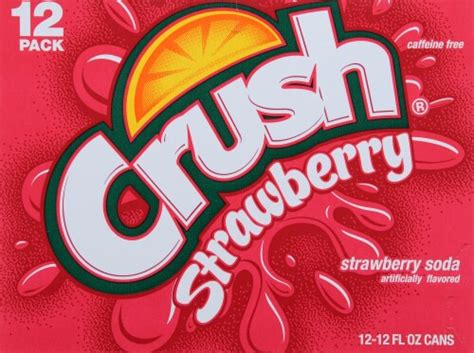 Crush Strawberry Soda Cans Fl Oz Foods Co