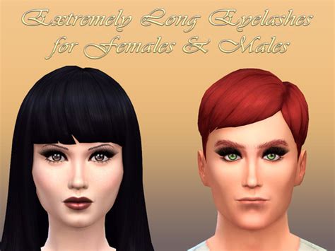 Extremely Long Eyelashes Sims 4 Accessories