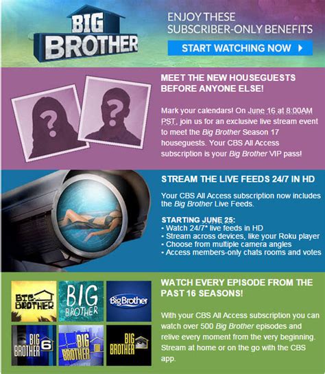 Big Brother Live Feeds Banner Big Brother Access