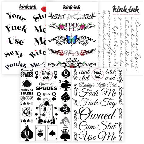 58 Kinky Adult Temporary Tattoos By Kink Ink Adult Tattoos Etsy Hong Kong