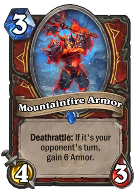 Mountainfire Armor - Hearthstone Card - Hearthstone Top Decks