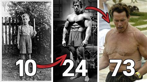 Arnold Schwarzenegger Transformation From 1 To 70 Years