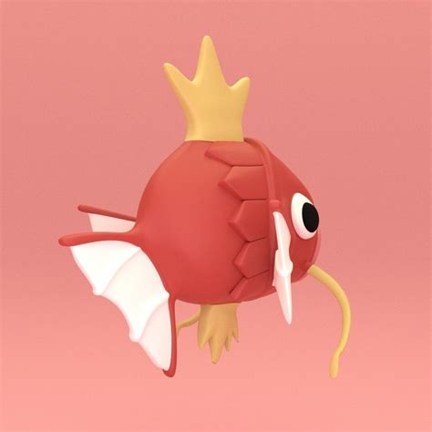 Magikarp Pokemon Fish 3d Model 3d Printable Cgtrader