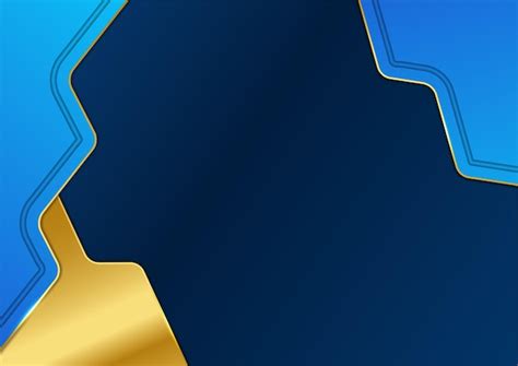 Premium Vector Modern Dark Blue And Gold Abstract Background