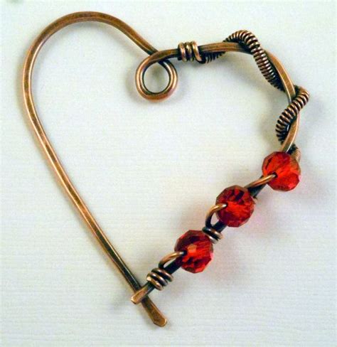 fibula scarf pin copper shawl pin copper wire wrapped pin etsy shawl pins scarf pin wire