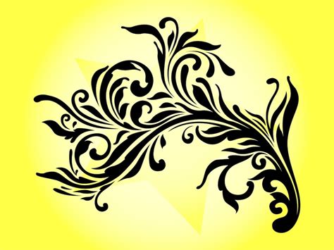 Flower Decorative Swirls Vector Art And Graphics