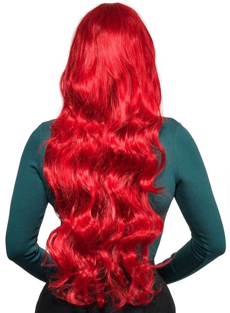 Bright Red Long Wavy Costume Wig Women S Extra Long Red Costume Wig