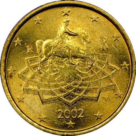 Stupnice Přiznej Se Křída 50 Euro Cent 2002 R Imunita Mathis Pouzdro