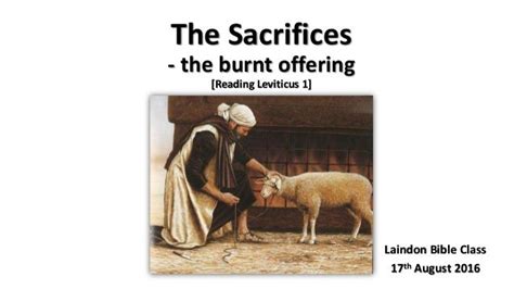 The Sacrifices Burnt Offering