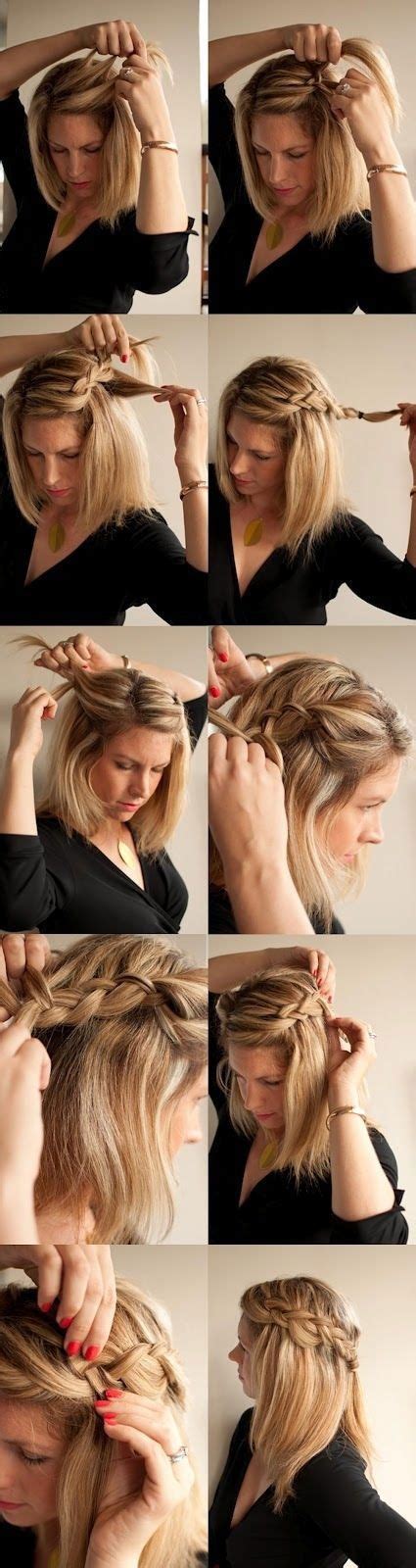 Thick hair might be difficult to work with. 15 Cute and Easy Hairstyle Tutorials For Medium-Length ...