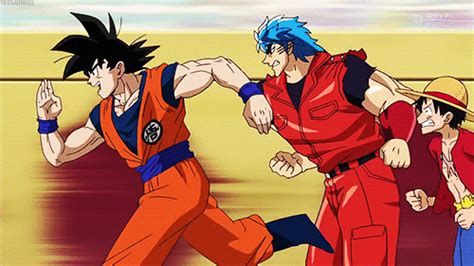 Goku Toriko And Luffy Running  By Catcamellia On Deviantart