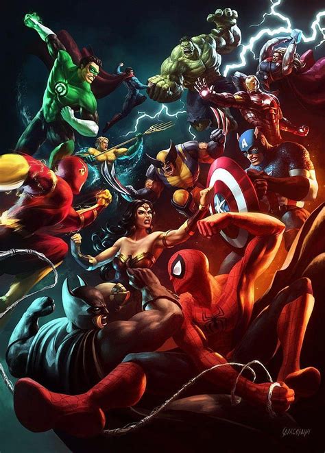 Jla Vs The Avengers Marvel Vs Dc Marvel Vs Dc Heroes Hd Phone