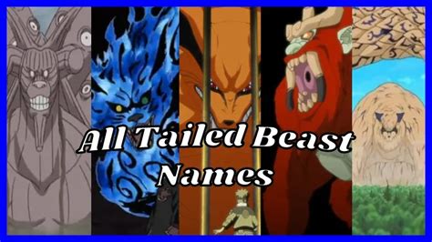All Tailed Beast Names From Weakest To Strongest