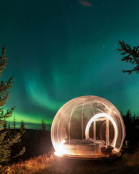 you can sleep under the northern lights in this outdoor bubble shaped hotel laptrinhx news