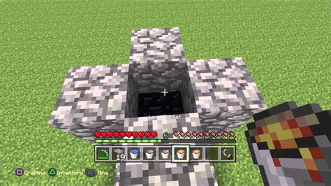 This should work in java aswell! How to make a Nether Portal using only a Lava and Water ...