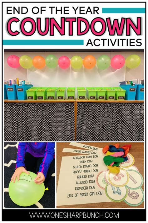 The End Of The Year Countdown Activities For Kids To Play With And
