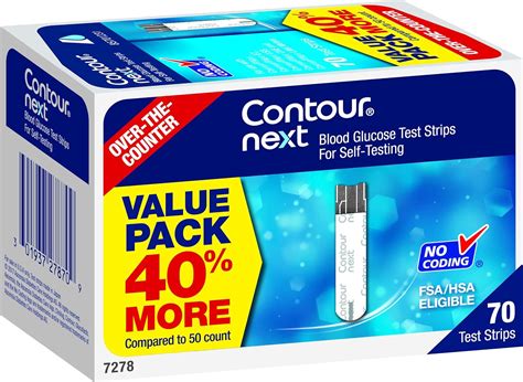 CONTOUR NEXT Blood Glucose Test Strips Count Amazon Co Uk Health Personal Care