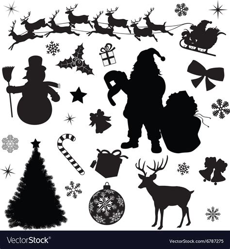 Printable Christmas Silhouettes