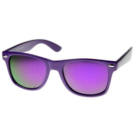 Reflective Color Mirror Lens Neon Color Wayfarers Style Sunglasses Purple 10 99 Wayfayrer
