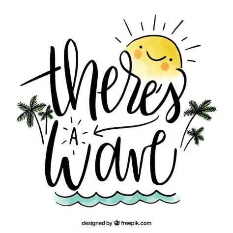 Free Vector Hand Drawn Summer Quote Design