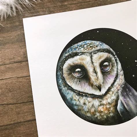 New Prints 4 New Wondering Owls Including This Sooty Owl Will Be