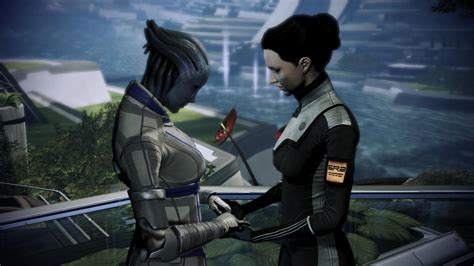 Femshep And Liara By Middleenglander On Deviantart