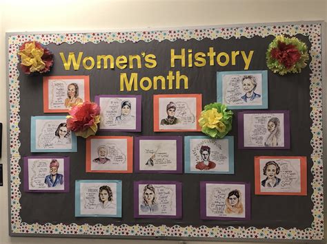 March Bulletin Board Womens History Month Women History Month