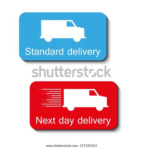 Two Color Delivery Icons Shadow Stock Vector Royalty Free 271329263