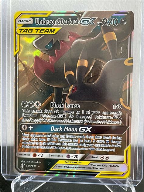 Umbreon Darkrai Gx Unified Minds 125236 Value 099 3752 Mavin