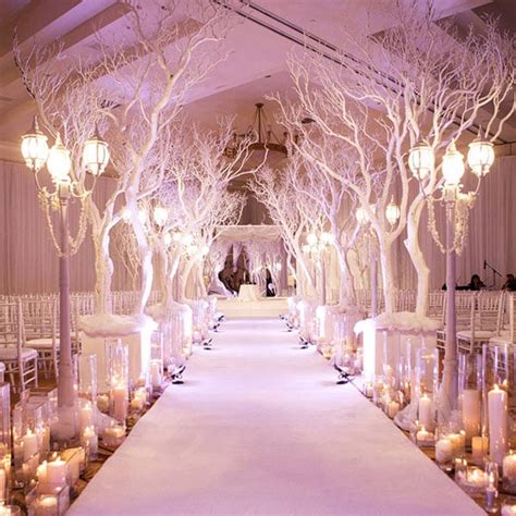 Make Your Wedding Feel Like A Winter Wonderland With White Painted