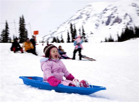 Sledding And Tubing At Snow Play Area Mt Rainier Visit Rainier