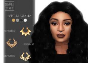 Sims 4 Ccs The Best Septum Pack By Simpliciaty