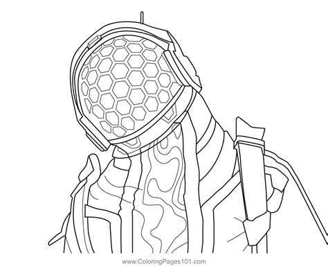 Eternal Voyager Skin Fortnite Coloring Page In Fortnite Coloring