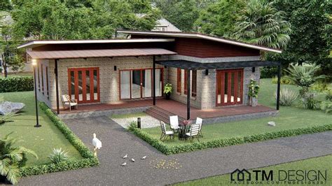 Simple But Chic Three Bedroom Bungalow With Spacious Veranda Pinoy Eplans