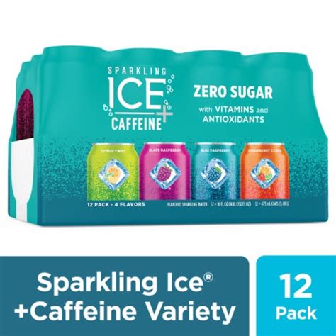 Sparkling Ice Caffeinated Variety Pack Flavored Sparkling Water Cans