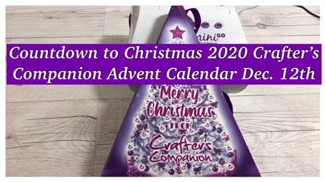 Countdown To Christmas 2020 Crafters Companion Advent Calendar Dec