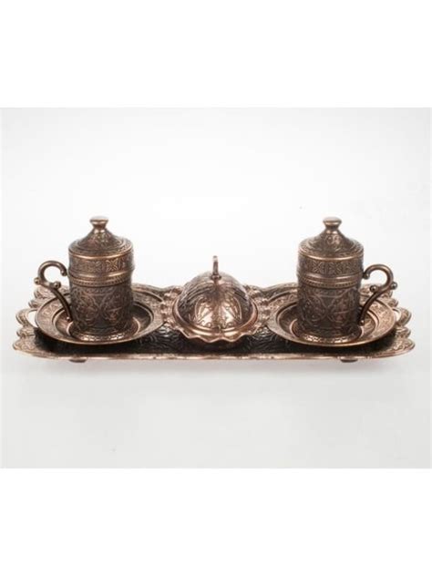 Buy Turkish Coffe Set For Two Brown Ottoman Style Grand Bazaar