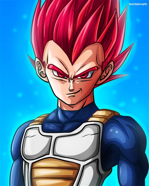 Pin de b.p en dragon ball z/super | dragones, personajes de dragon ball, dibujos. Vegeta - Super Saiyan God (Dragon Ball Super) by ...