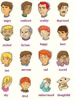 Feelings and Emotions Picture Dictionary | Feelings and emotions, Picture dictionary, Emotions
