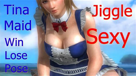 Dead Or Alive 5 Last Round Tina Sexy Maid Costumes Win Lose Pose Jiggle Physics Youtube
