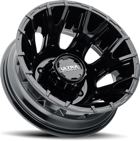 17 Ultra Motorsports 022 Scorpion Gloss Black Wheels — Dually Wheels
