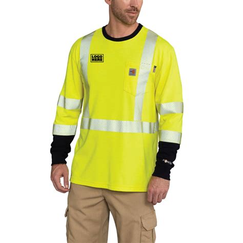 Carhartt Flame Resistant High Visibility Force Long Sleeve T Shirt